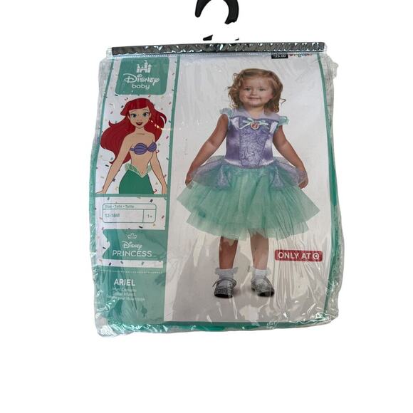 Disney Princess Baby Ariel Dress Outfit Costume Size 12-18 M - Picture 2 of 4